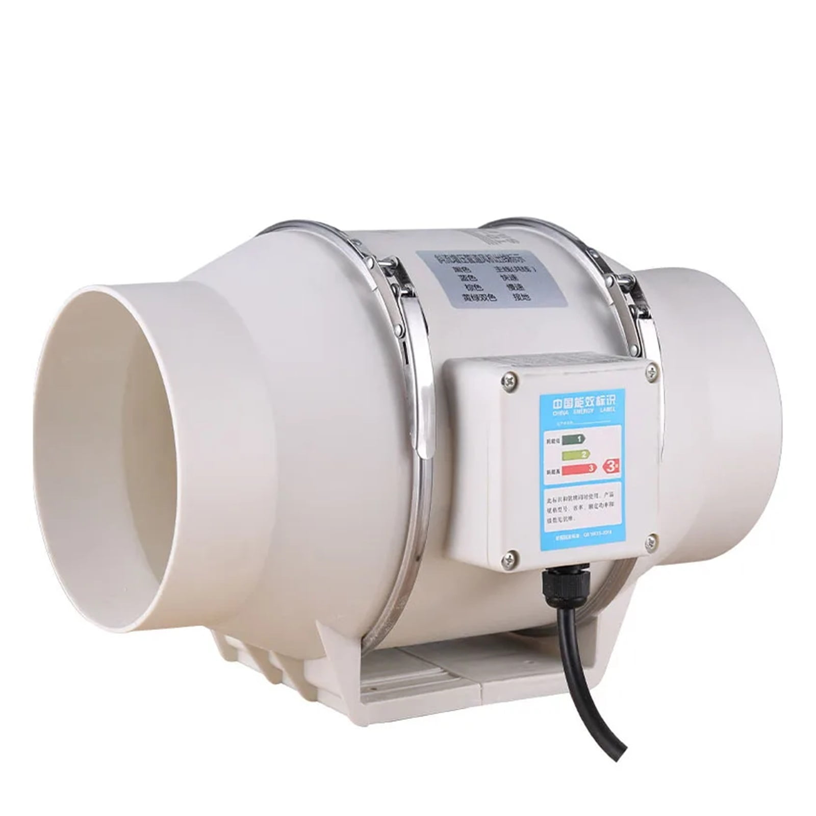 4/5/6 Inch Exhaust Fan Home Silent Inline Pipe Duct Fan Bathroom Extractor Ventilation Kitchen Toilet Wall Air Cleaning ,Energy-Efficient