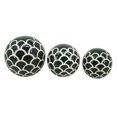 thumbnail image 1 of 4, 5 & 6 in. Ceramic Scaly Orbs, Green - Set of 3, 1 of 1