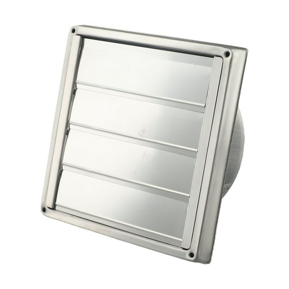 4/5/6Inch Stainless Steel Gravity Grille Duct Vent Cover With Non-Return Louver 150Mm Smile Home