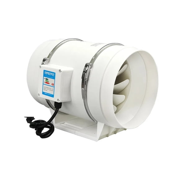 4/5/6inch Exhaust Fan Silent Inline Pipe Duct Fan Bathroom Extractor Ventilation Kitchen Toilet Wall Air Clean Ventilator ,Easy to Install