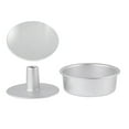 thumbnail image 1 of 4/5/7/9/10Inch Aluminum Alloy Round Cake Pan Removable Bottom Hollow Chimne Mold, 1 of 17