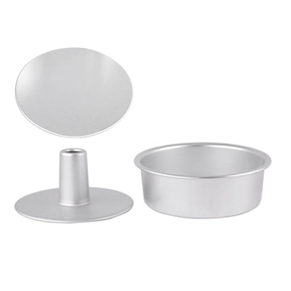 4/5/7/9/10Inch Aluminum Alloy Round Cake Pan Removable Bottom Hollow Chimne Mold