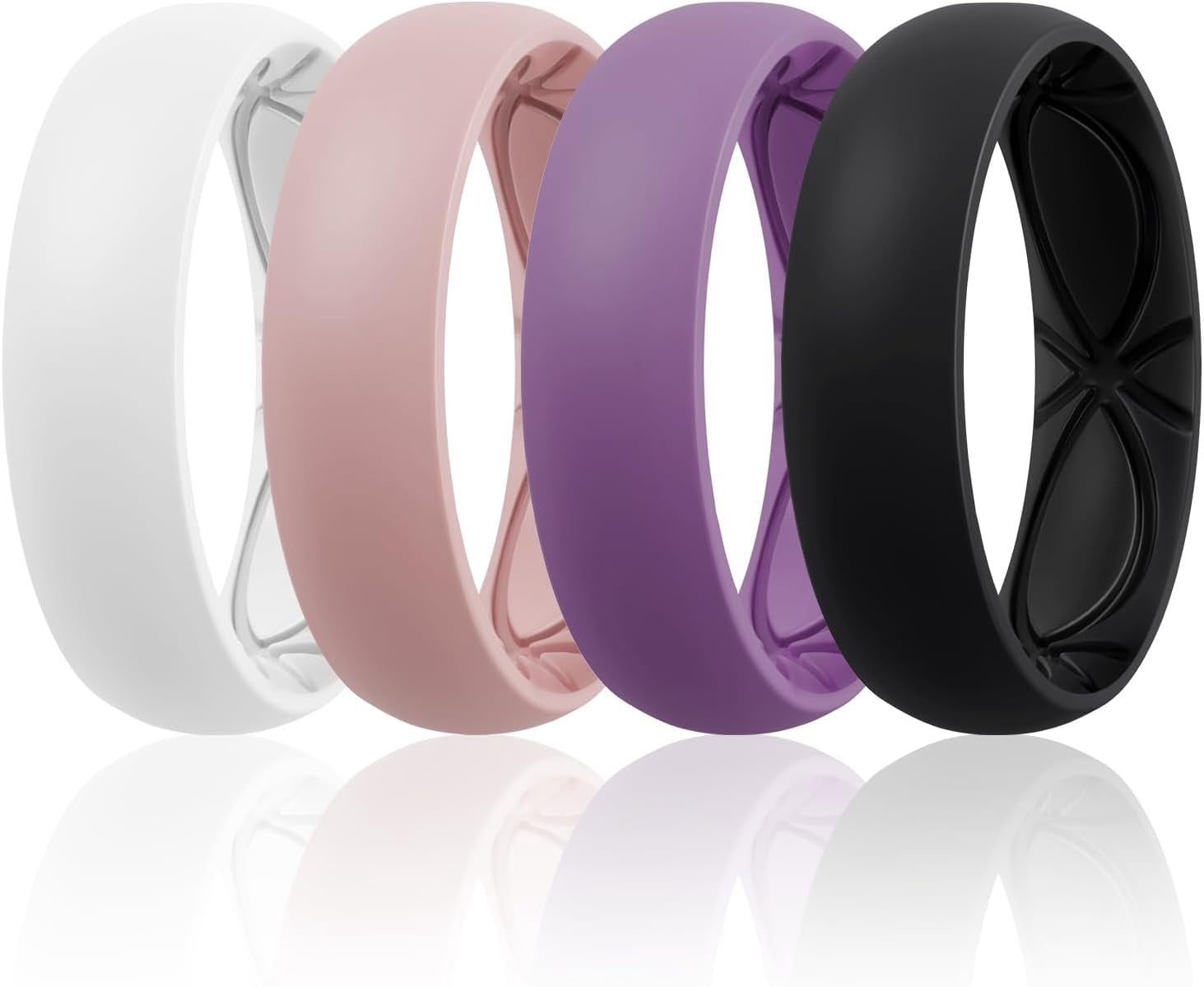 4/5/8 Variety Multipack Ergonomic Breathable Promise Ring, 6mm Wide ...