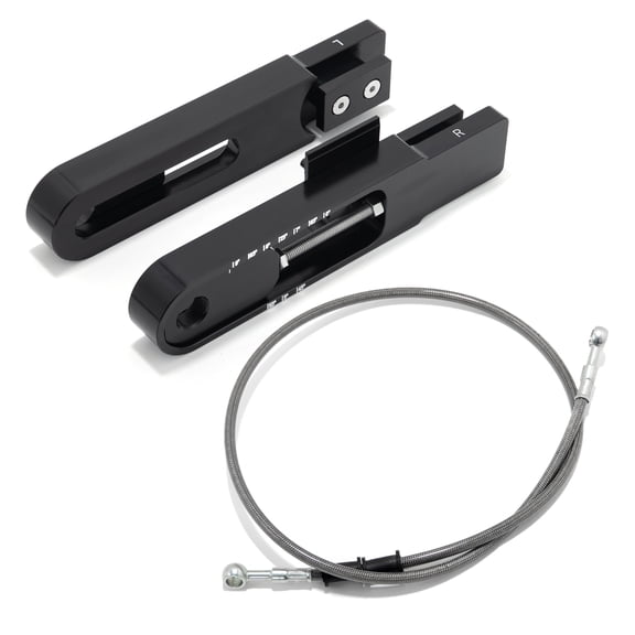 4.5"-9" Aluminum Swing Arm Extensions Kit Brake Line For DUKE 690 2008-2019