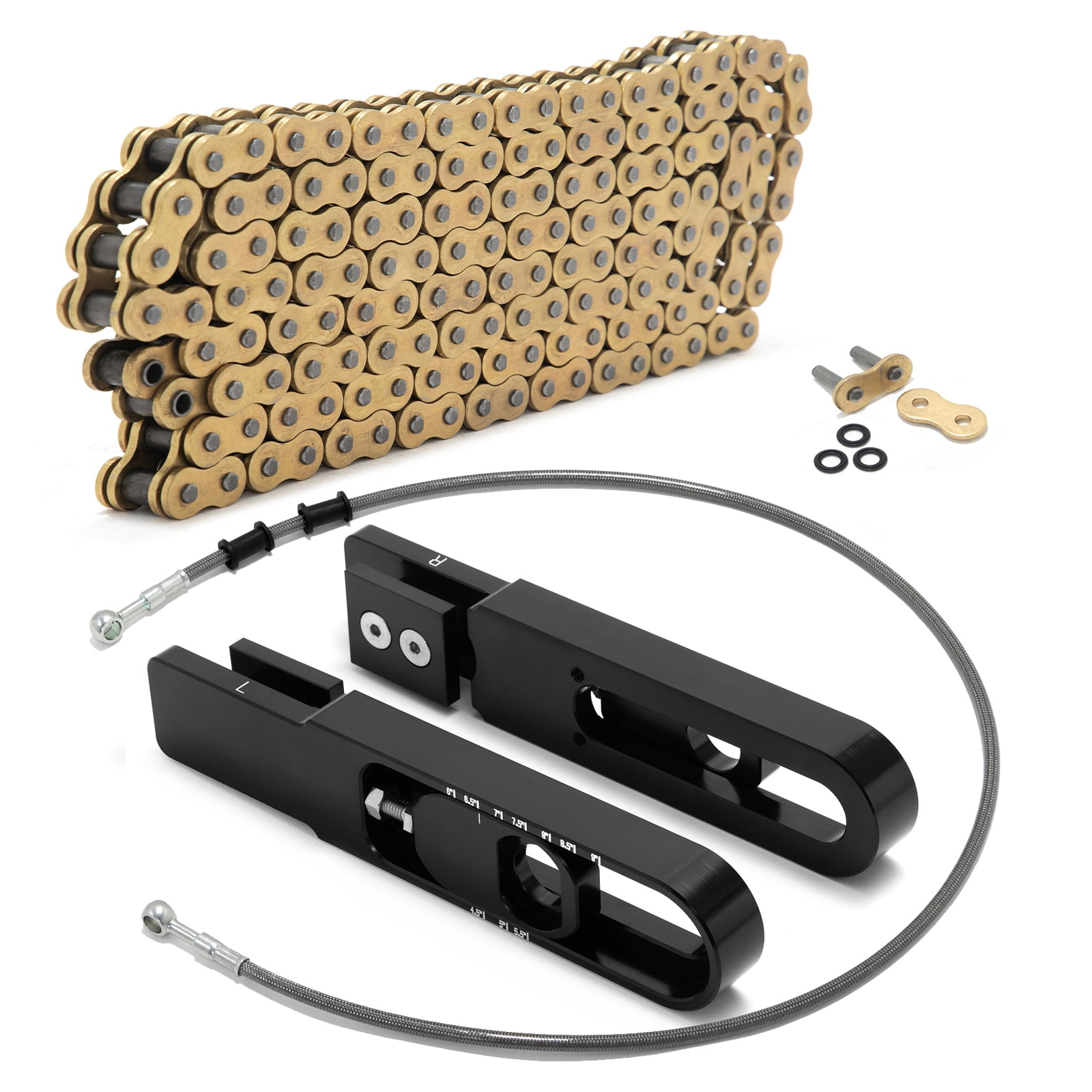 O-Ring Drive Chain For Suzuki GSXR1300R Hayabusa 1300R 1999-2007 Black - Foto 7