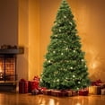 thumbnail image 1 of 4.5–9FT Pre-lit Green Christmas Tree, Fire-Resistant Hinged Spruce | Realistic Full Look, 120–600 Warm Lights & 347–2000 Tips, Metal Stand, Easy Setup, 1 of 9