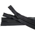 thumbnail image 1 of #4.5 Black Closed Bottom Slipcover & Upholstery YKK Zippers - Color Black - Made in The United States (5 Zippers Per Pack) (27" Inches), 1 of 3