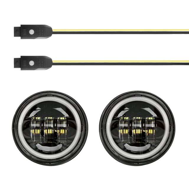 4.5" Black RGB LED Harley Running Light XKchrome Bluetooth App Controlled Kit