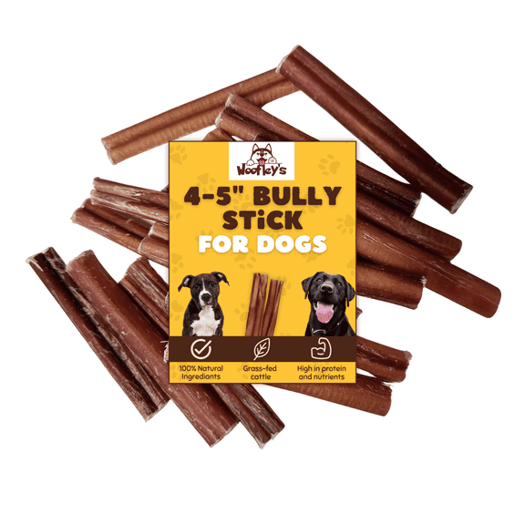 Woofley’s 4–5-inch Bully Sticks for Dogs, 20 Count