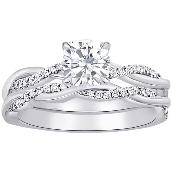 Color Check Lab 4.5 Carat Cushion LAB GROWN Gemstone and LAB GROWN Diamond Wedding ...