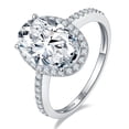 thumbnail image 1 of 4.5 Carat S925 Gorgeous Moissanite Ring Women's Engagement Wedding Rings Anniversary Birthday Proposal Party Birthday Gift, 1 of 8