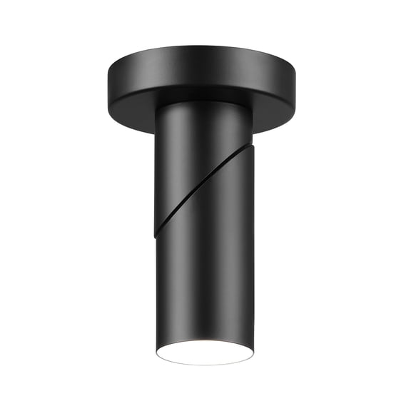 4.5" Convertible Wall or Ceiling Mount LED Integrated Track Lighting Spotlight, Matte Black, Pivoting Track Head, 9 W, 500 Lumens, 3000 Kelvin, Dimmable