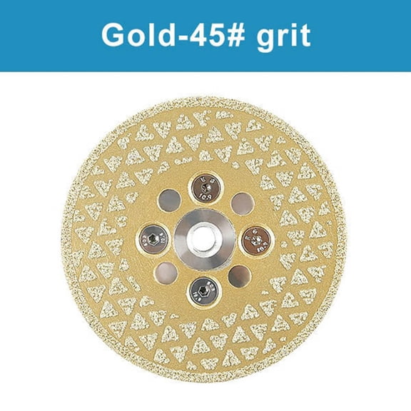 4.5" Diamond Double-Sided Star Grinding Disc | Electroplated Cutting Wheel for Granite & Fiberglass | 5/8-11 Arbor | 1-Piece Angle Grinder Accessory