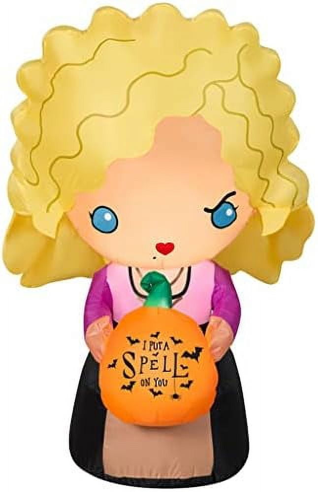 4.5 FT. Tall Hocus Pocus Sanderson Sisters Sarah Holding A Pumpkin