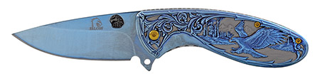4.5" Full Metal Stainless Steel America the Beautiful Folding Pocket Knife.