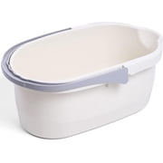 4.5 Gallon Cleaning Bucket, Good Grips Household Mop Bucket for Cleaning Supplies, Cleaning Caddy Organizer Basket with Handle, 17.1L, White