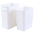 thumbnail image 1 of 4.5 Gallon Plastic Small Trash Can, Slim Garbage Cans, 3 Packs, White, 1 of 14