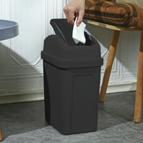4.5 Gallon Trash Can With s Top Lid Plastic Garbage Bin For Bathroom Office Bedroom Living Room
