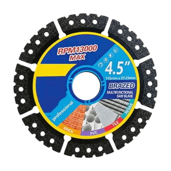 4.5 Inch Diamond Multi Purpose Saw Blade Angle Grinder Cutting Disc Grinder Blades For Metal Stone Tile Plastic 1/3PCS
