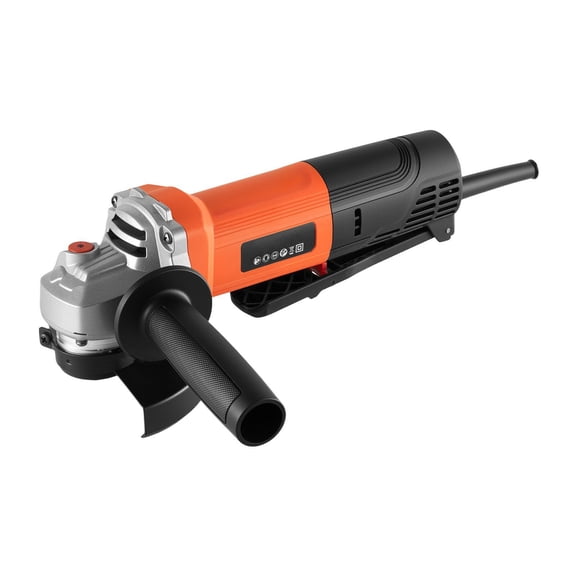 4.5 Inch Electric Angle Grinder 8Amps 12000RPM High Speed Corded Power Tool with 230 Degree Adjustable Dust Guard for Metal Grinding Cutting and Rust Removal Disc Not Included
