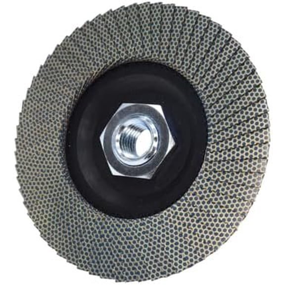 4.5 Inch Flap Disc 120 Grit, 5/8"-11 Threaded Grinding Wheel for Granite Marble Stone Concrete Glass, for Smoothing, Blending and Surface Refinement