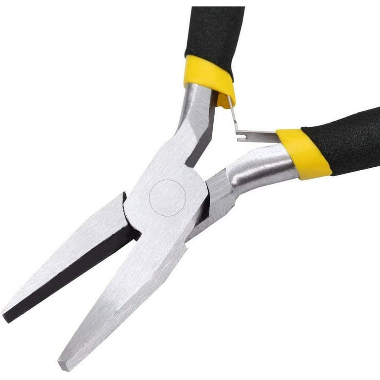 4.5-Inch Flat Nose Pliers for Jewelry Making Duck Bill Pliers Smooth Jaw  Pliers Wire Bending Pliers Wire Straightener Ring Opening Precision Jewelry