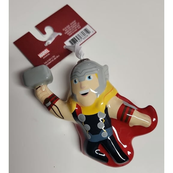 4.5 Inch Hallmark Marvel Avengers Thor Decoupage Christmas Ornament