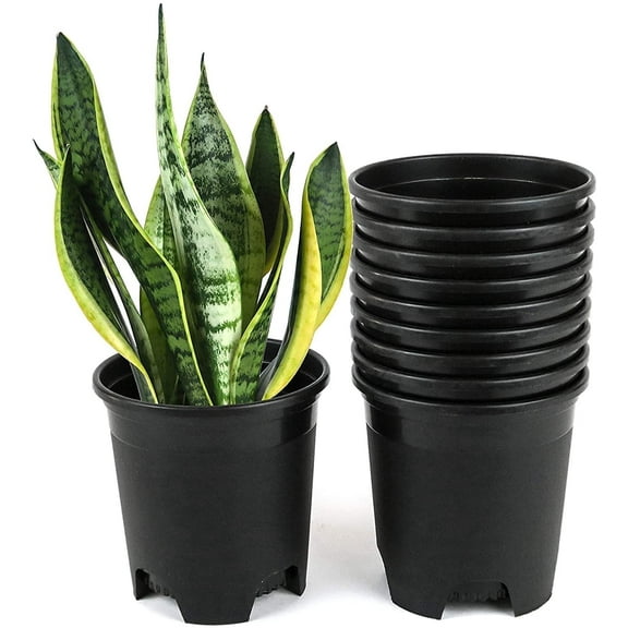 Cotta Planters 4.5 Inch Nursery Pots 10-Pack 0.35 Gallon Plastic Planters Greenhouse supplies