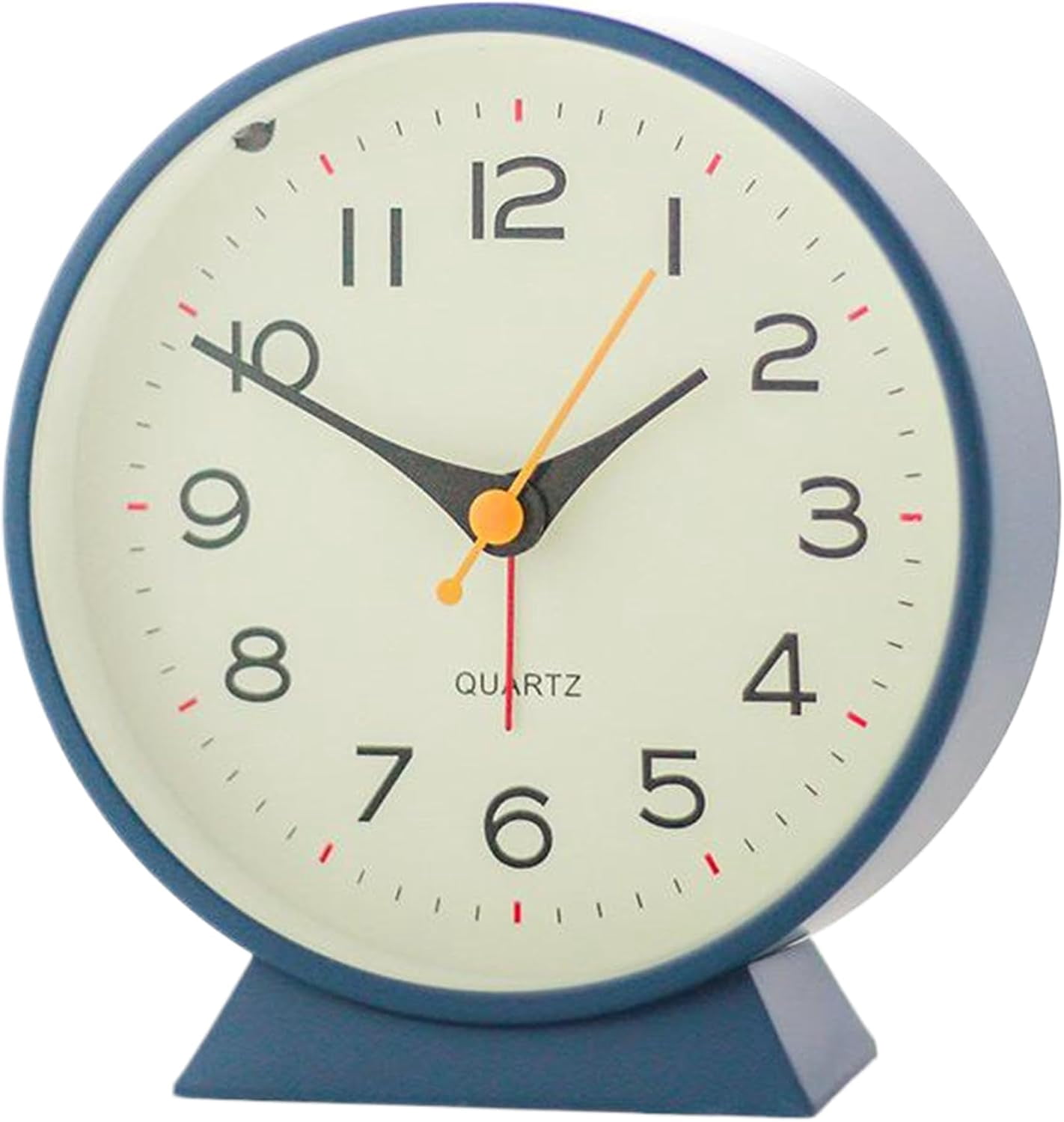 Alamer Clock 4.5 Inch Retro Analog Alarm Clock Silent Quartz Bedside Table Clock ...
