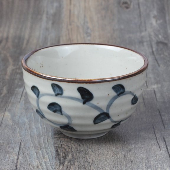 4.5 Inch Retro Floral Glazed Porcelain Rice Bowl Multi Pattern Japanese Ceramic Soup Bowl Microwave Dishwasher Safe Stackable Dinner Bowl For Ramen Cereal Dessert Home Catering Kitchen Tableware