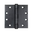 thumbnail image 1 of 4.5 Inch Square - Oil Rubbed Bronze Commercial Door Hinges Ball Bearing - 2 Pack - Non-Removable Pin, 1 of 2