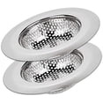 thumbnail image 1 of 4.5-Inch Stainless Steel Kitchen Sink Strainer with Wide Rim & Anti-Clog Holes, 1 of 6