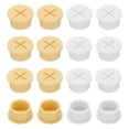 thumbnail image 1 of Uxcell Wire Rubber Grommets, Desk Grommet Cable Grommet Hole Cover Cord Organizer Cable Pass Through for Office Home Yellow/White 4/5 Inch, 1 of 6