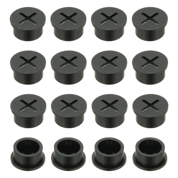 Uxcell Wire Rubber Grommets, Desk Grommet Cable Grommet Hole Cover Cord Organizer Cable Pass Through for Office Home Black 4/5 Inch