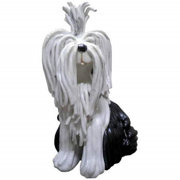 4.5 Inch Yoshie the Yorkie Black and White Collectible Figurine