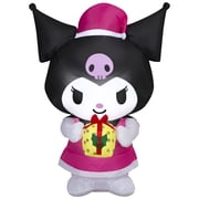 4.5 ft Kuromi & Yellow Present Christmas Airblown Yard Inflatable, Multicolor, by Sanrio