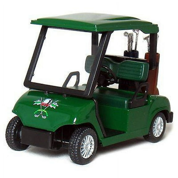 4.5" Kinsfun Golf Cart w/ Clubs Diecast Model Caddy Toy Car Green (New, No Retail Box)