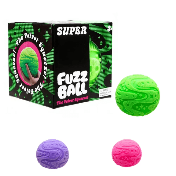 4.5' Large Super Fuzz Ball Stress Ball Toys Sensory Squishy Miniatures Novelty Stress Relief Gifts Party Favors Easter Basket Stuffers Fidget Sensory Toys