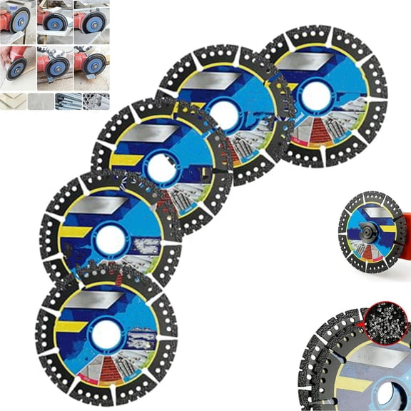4.5" Multi-Material Diamond Blade - Zero Compromise, Max Durability Diamond Multi Purpose Saw Blade, Cut Any Material Instantly, for Angle Grinder, for Stone, Brick & Metal