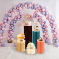 thumbnail image 1 of Foldable Paper Columns Dessert Display Table for Wedding Engagement Birthday 5 Piece Set(20+40+60+80+100cm High), 1 of 24