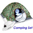45 Person Pop Up Beach Tent W/ Solar Lamp Portable Camp Beach Shade