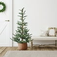 thumbnail image 1 of 4.5' Pre-Lit Layered Noble Fir Artificial Christmas Tree - Warm Clear LED Lights, 1 of 8