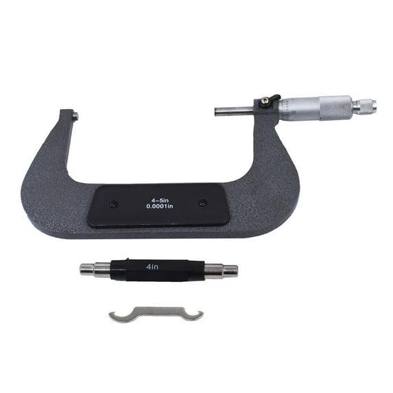 4-5" Precision Outside Micrometer 0.0001" Carbide Tipped for Precision Measurement Work