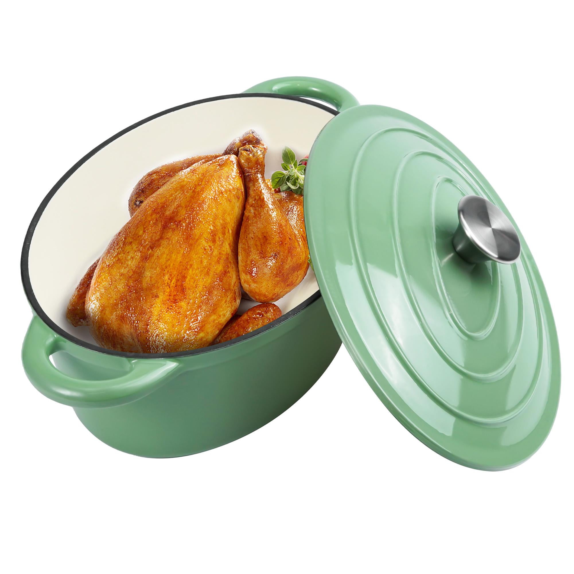 4.5 QT Enameled Cast Iron Dutch Oven with Lid, NonStick Cooking Pot