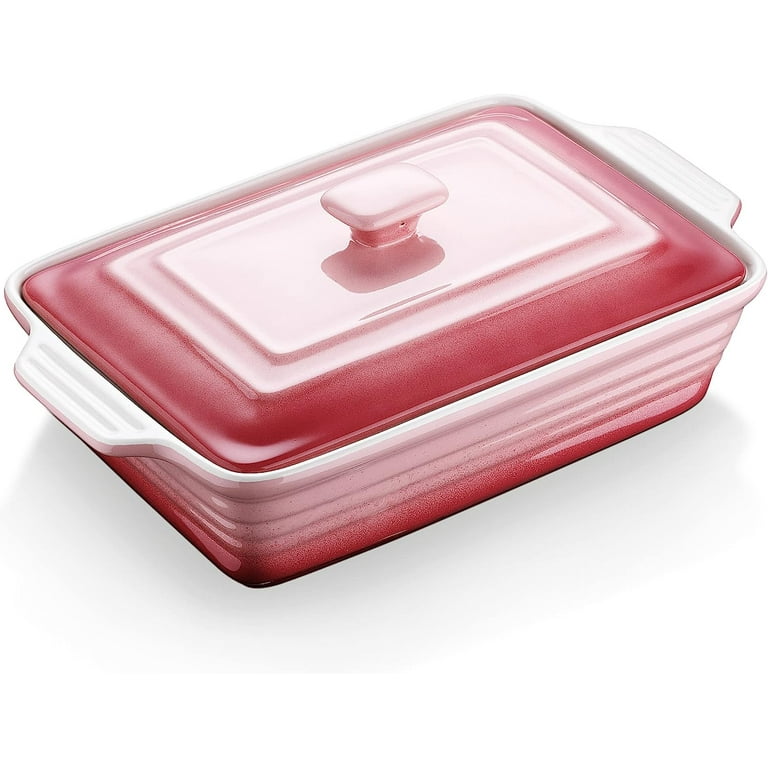 9X13 Baking Pan with Cover Plastic Lid Non Stick Cake Lasagna