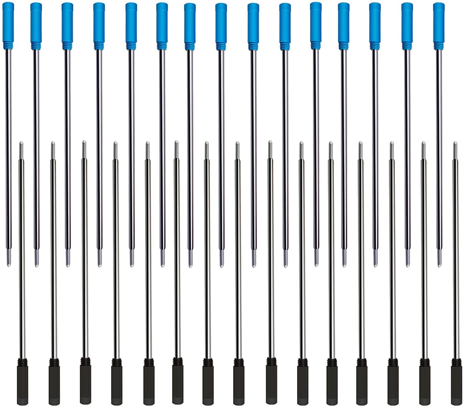 4.5” Replaceable Ballpoint Pen Refills, 30 Pack Smooth Writing ...