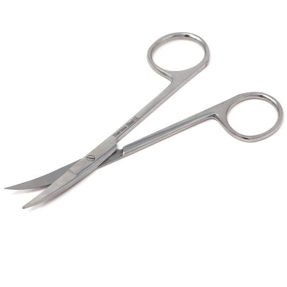 4.5" Sharp Curved Tip Craft Applique Embroidery Scissors, Stainless Steel Thread Clippers