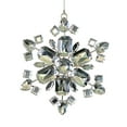 thumbnail image 1 of 4.5" Silver Jewel Metal Snowflke 3/Bag, 1 of 1