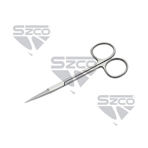 4.5" Straight Fine Point Iris Scissors Precision Stainless Design for Crafting, Sewing & Detail Cutting Tasks