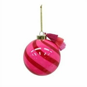 4.5" Striped Glass Ball Ornament by Ashland® - Holiday and Christmas Home Decor